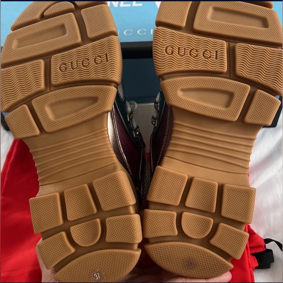 NWT ~ Gucci FlashFleck Metallic Sneakers ~ - Picture 3 of 6